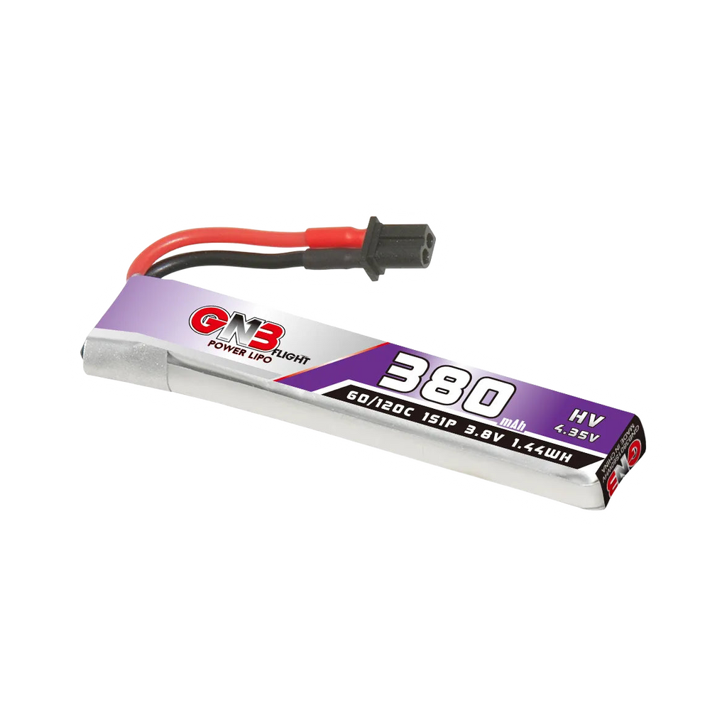 GNB 380mAh 3.8V 1S 60C A30 LiHV Battery (Cabled) [DG]