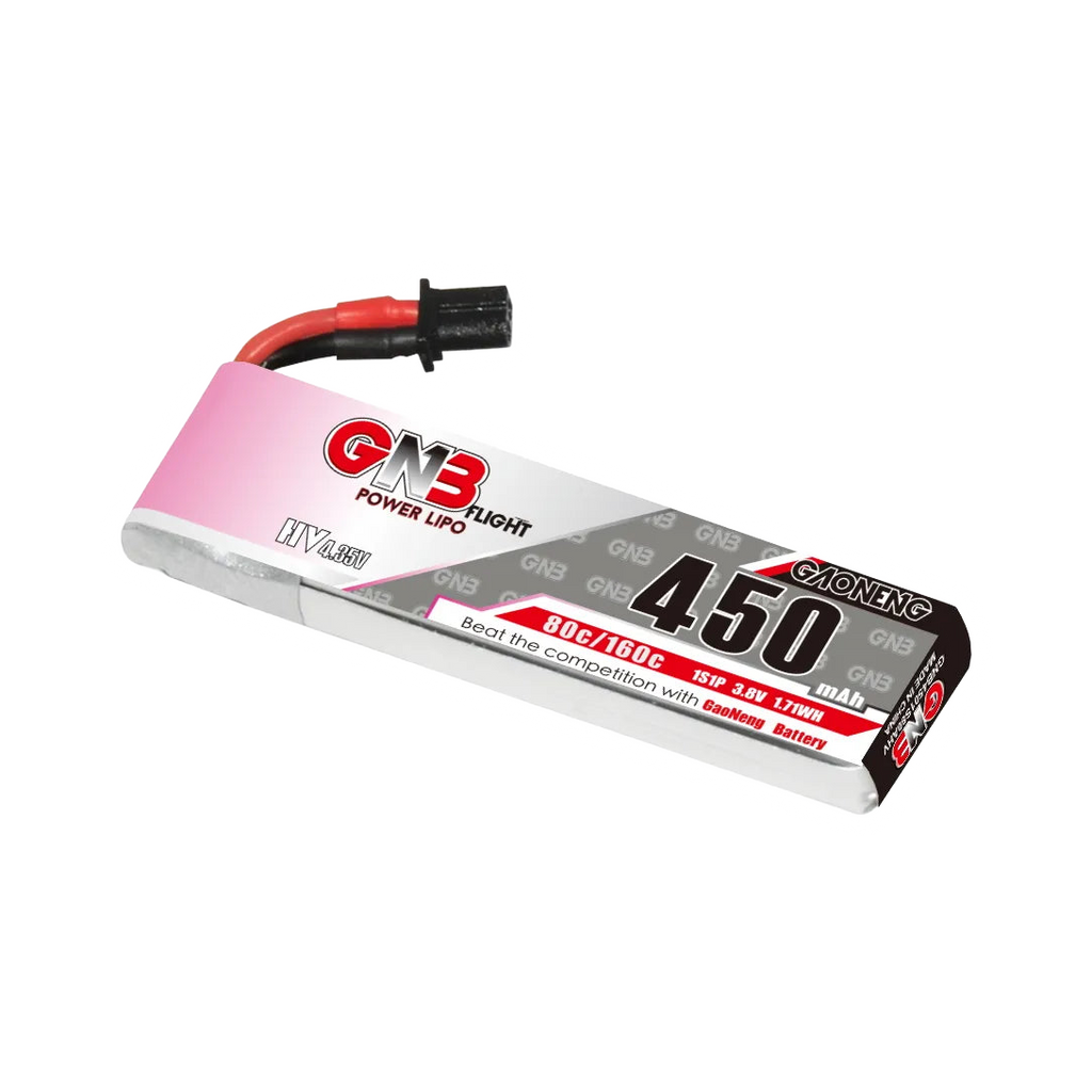 GNB 450mAh 3.8V 1S 80C A30 LiHV Battery (Cabled) [DG]