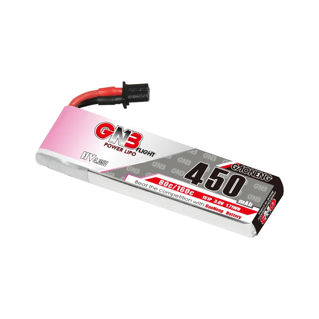 GNB 450mAh 3.8V 1S 80C A30 LiHV Battery (Cabled) [DG]