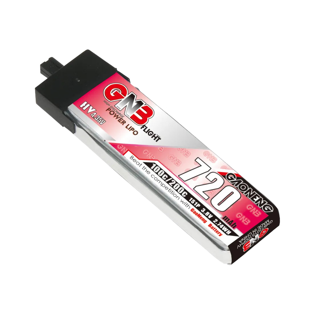 GNB 720mAh 3.8V 1S 100C A30 LiHV Battery (Plastic Head) [DG]