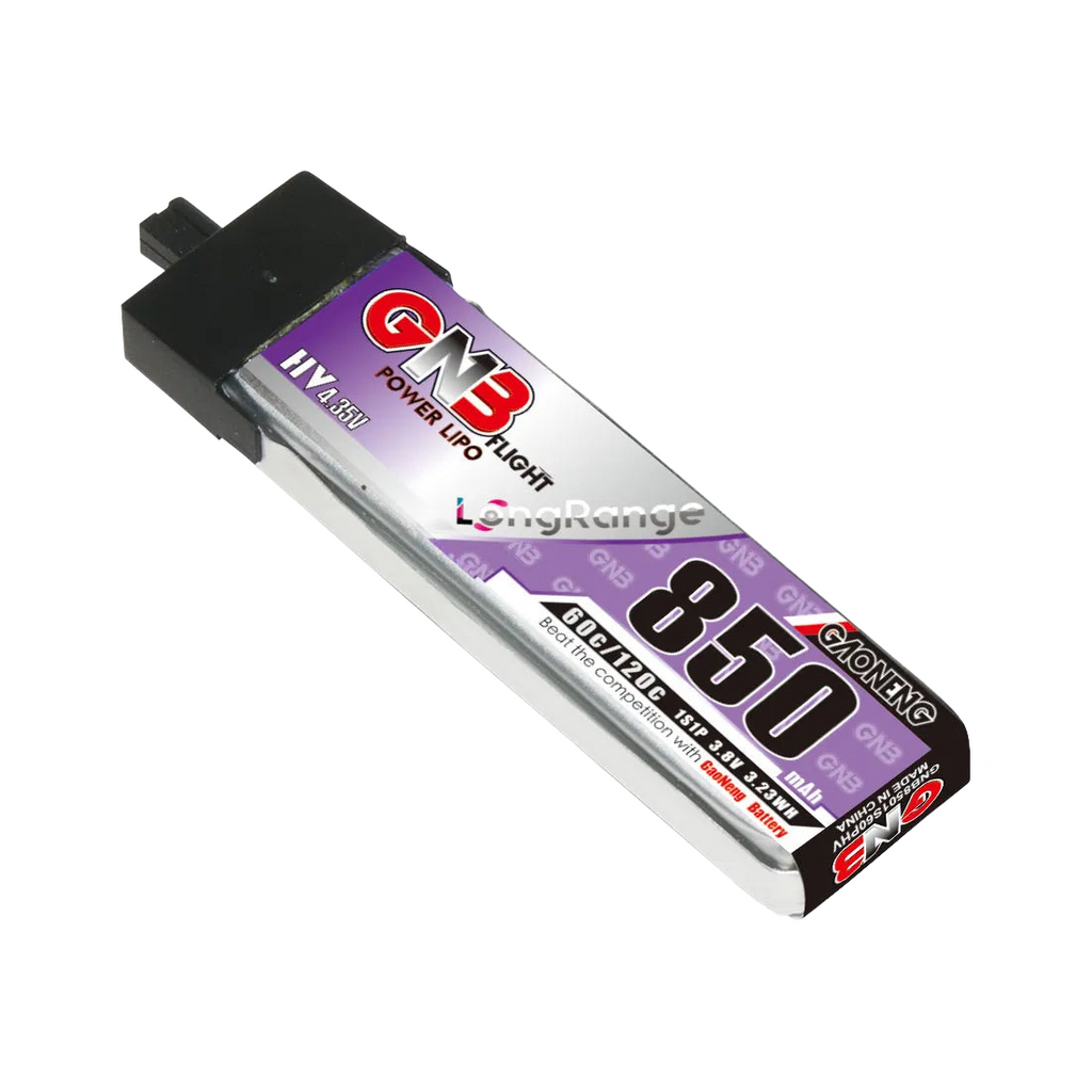 GNB 850mAh 3.8V 1S 60C A30 LiHV Battery (Plastic Head) Long Range [DG]