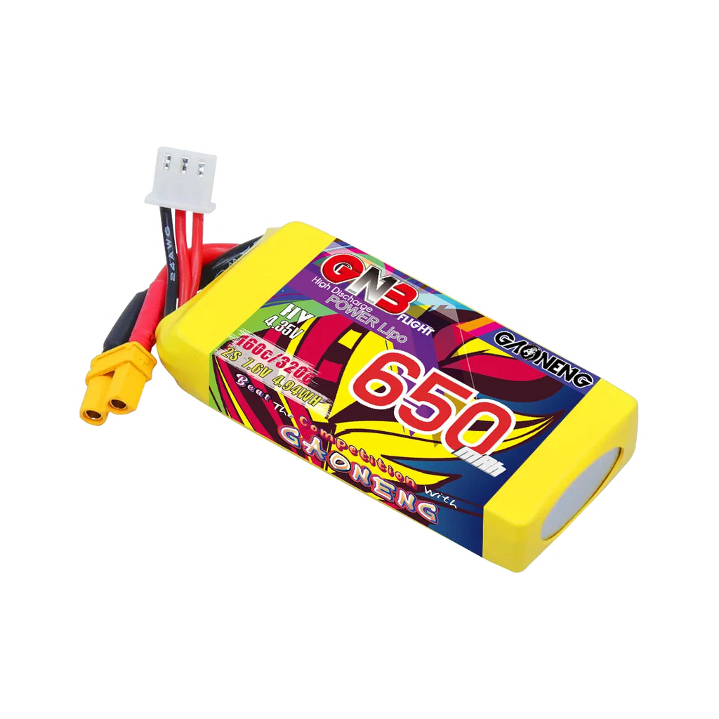 GNB 650mAh 7.6V 2S 160C XT30 LiHV Battery [DG]