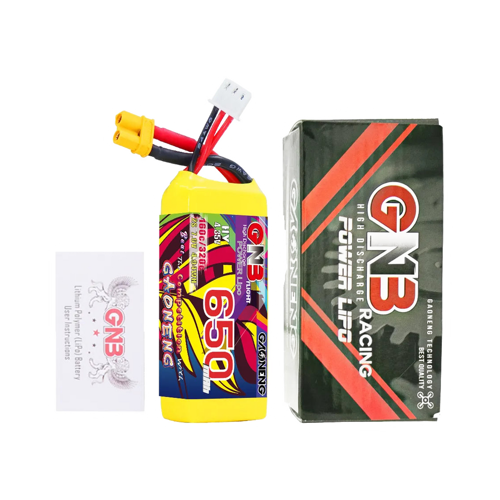 GNB 650mAh 7.6V 2S 160C XT30 LiHV Battery [DG]