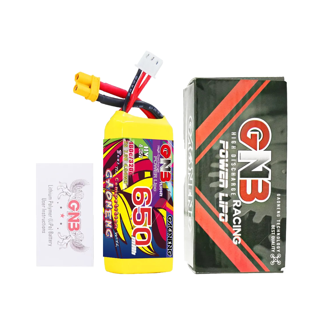 GNB 650mAh 7.6V 2S 160C XT30 LiHV Battery [DG]