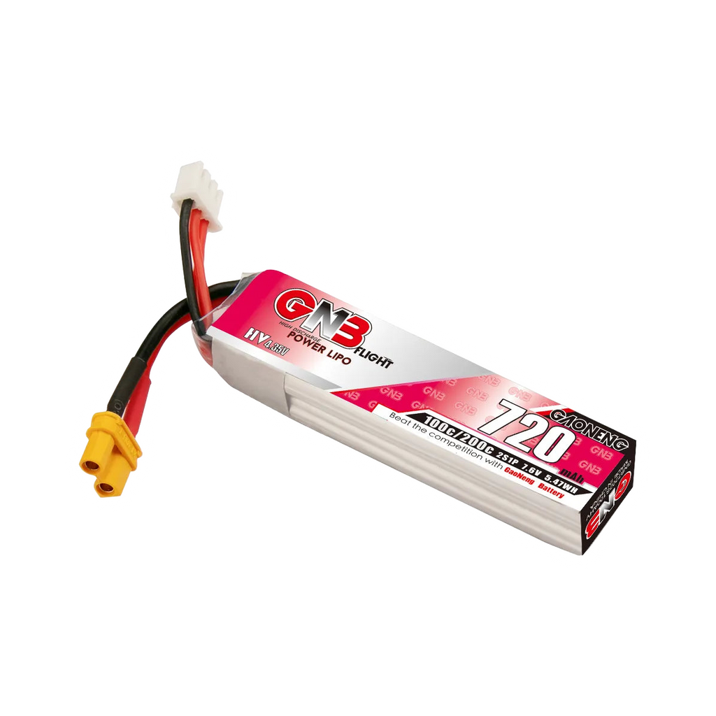 GNB 720mAh 7.6V 2S 100C XT30 LiHV Battery [DG]