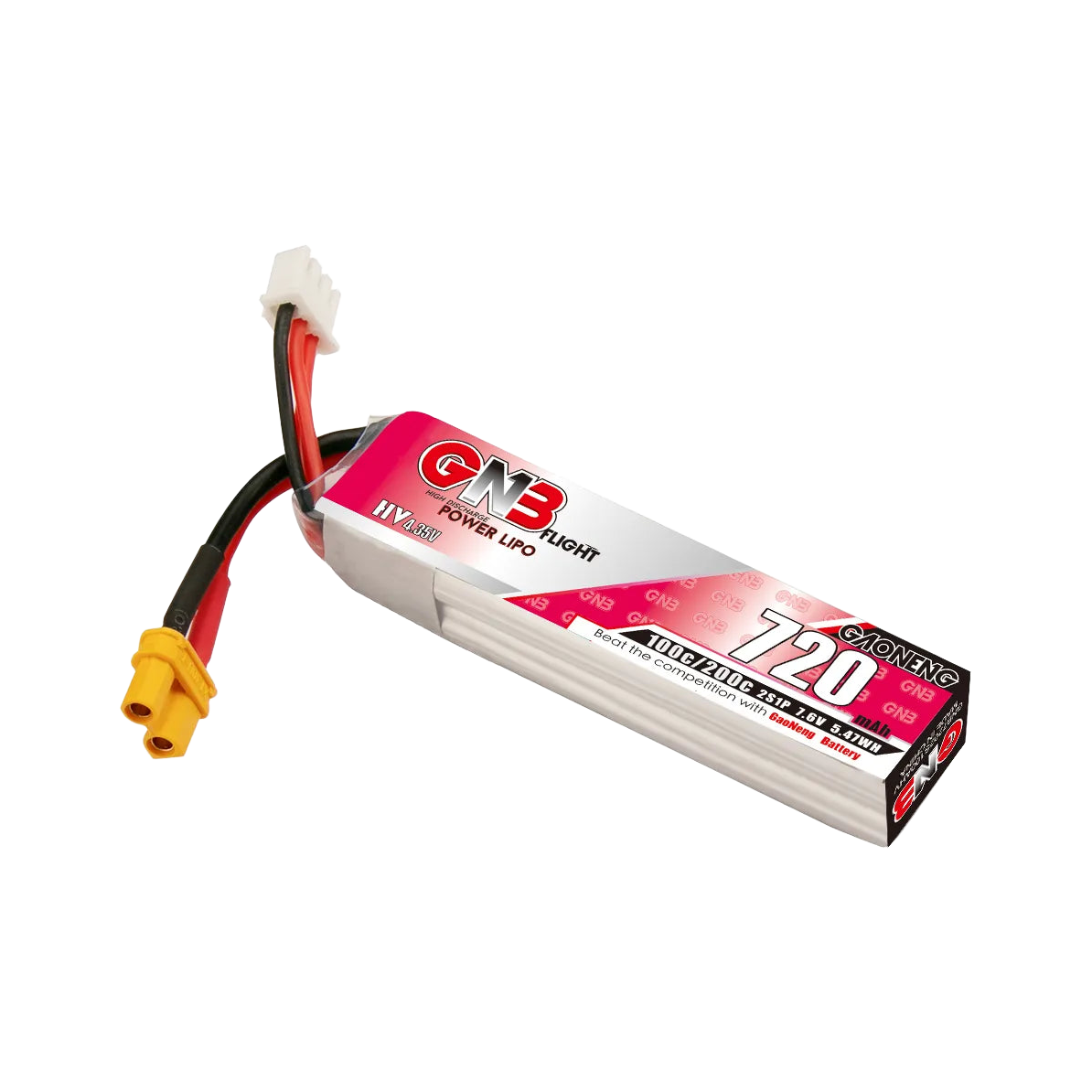 GNB 720mAh 7.6V 2S 100C XT30 LiHV Battery [DG]