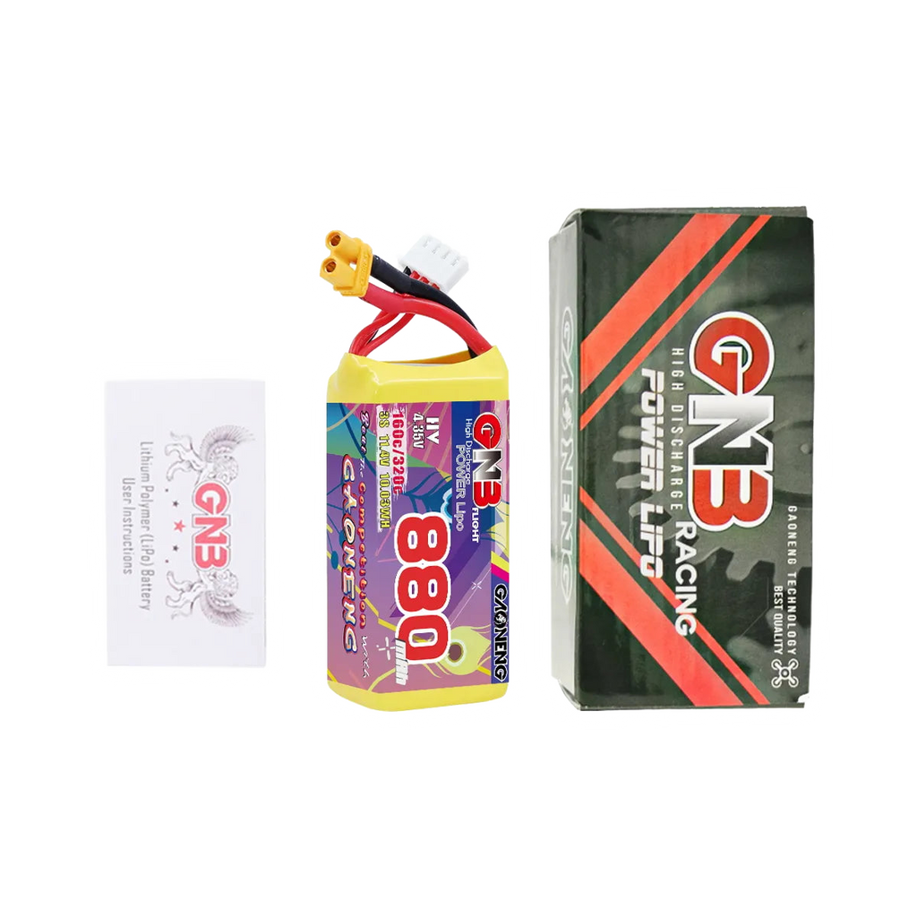 GNB 880mAh 11.4V 3S 160C XT30 LiHV Battery [DG]