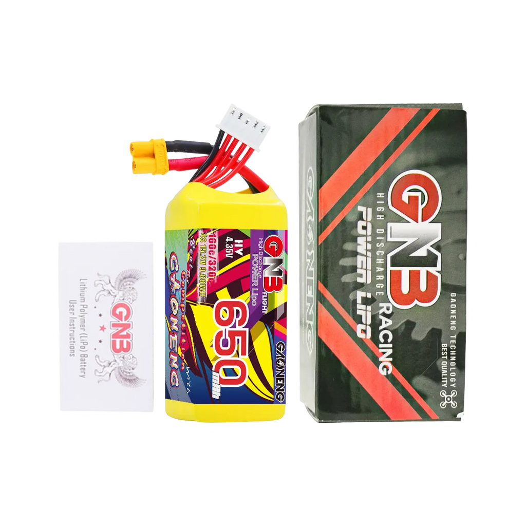 GNB 650mAh 15.2V 4S 160C XT30 LiHV Battery [DG]