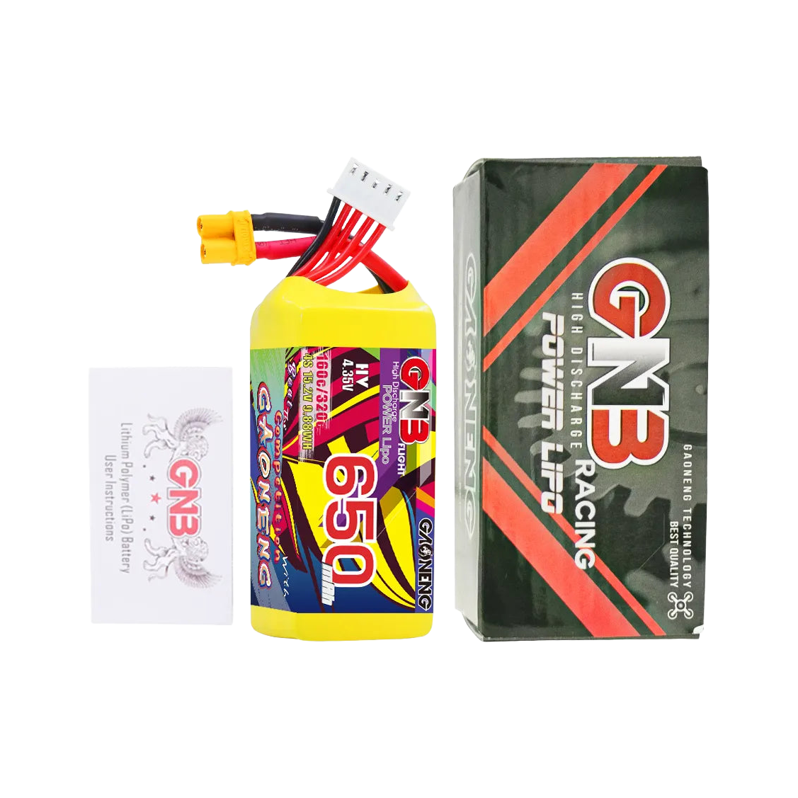GNB 650mAh 15.2V 4S 160C XT30 LiHV Battery [DG]