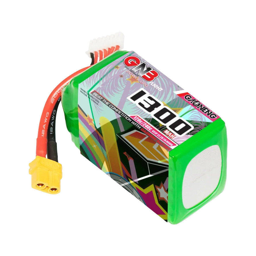 GNB 1300mAh 22.2V 6S 120C XT60 LiPo Battery [DG]