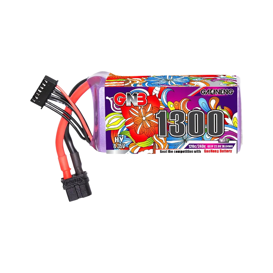 GNB 1300mAh 22.8V 6S 120C XT60 LiHV Battery [DG]