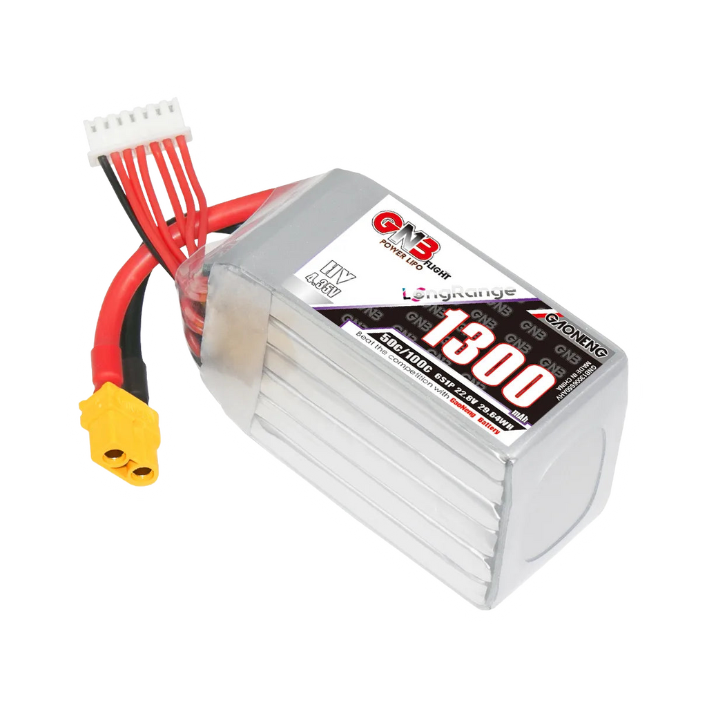GNB 1300mAh 22.8V 6S 50C XT60 LiHV Battery [DG]