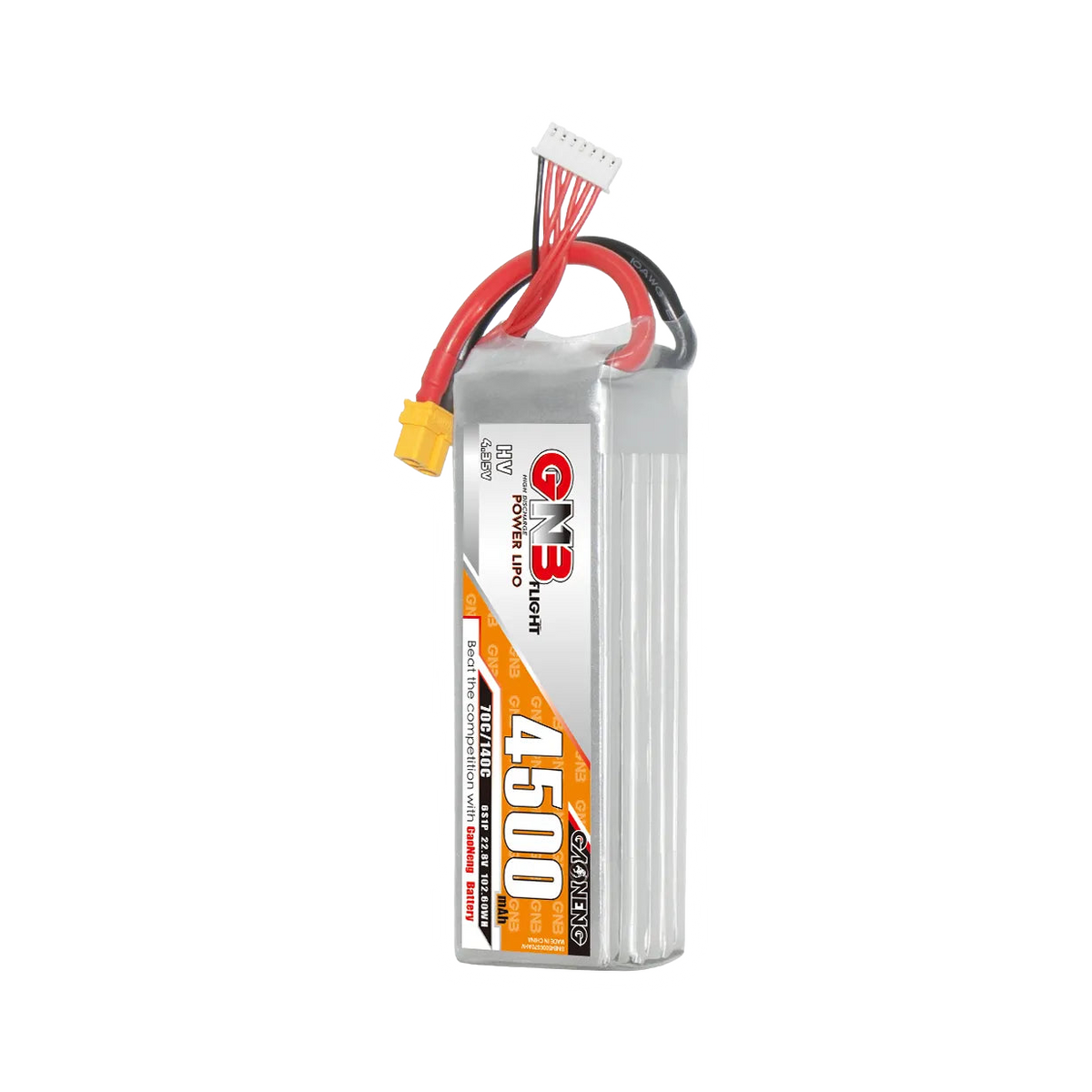 GNB 4500mAh 22.8V 6S 70C XT60 LiHV Battery [DG]