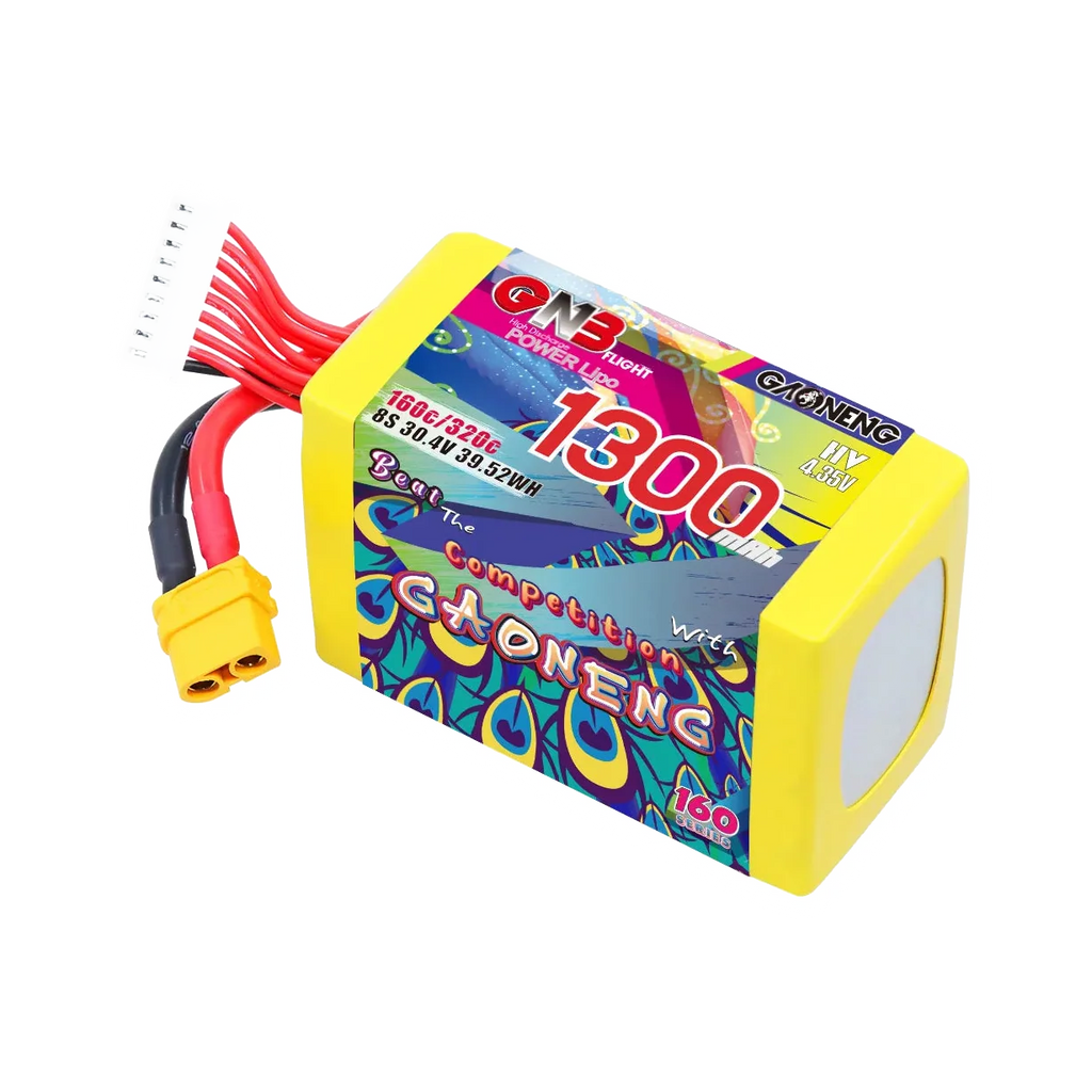 GAONENG GNB LiHV 8S 30.4V 1300mAh 160C XT60 LiPo Battery – dark mode image 2