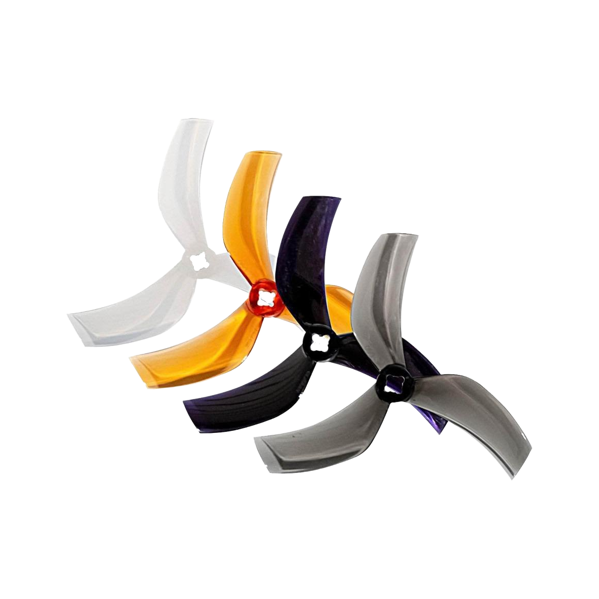 Gemfan D90 3.5" Ducted Durable 3 Blade Propellers w/M5 Adapters - 1.5mm Shaft (2CW + 2CCW)