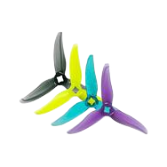 Gemfan Hurricane 3520 3.5" 3 Blade Propellers w/M5 Adapters - 1.5mm Shaft  (2CW + 2CCW)