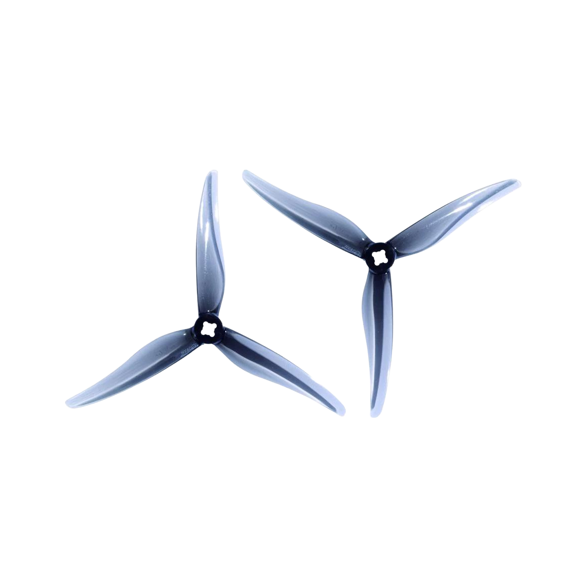 Gemfan Hurricane Durable Tri Blade SL 5125 5.1" Propellers w/M5 Adapters - 2.0mm Shaft (2CW + 2CCW)