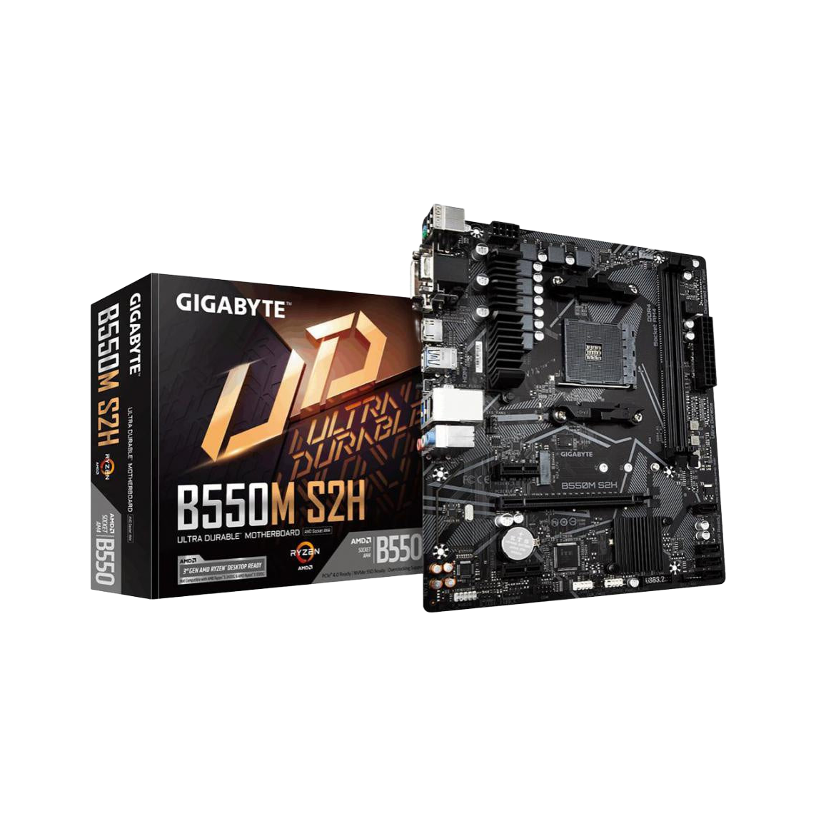 Gigabyte B550M-S2H AMD Micro ATX Motherboard [PC]