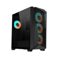 Gigabyte C301 RGB Tempered Glass E-ATX Black Mid Tower Gaming Chassis 2x3.5" 2x2.5" 2xUSB3.0 Detachable Dust Filter Liquid Cooling PSU Standard ATX [PC]