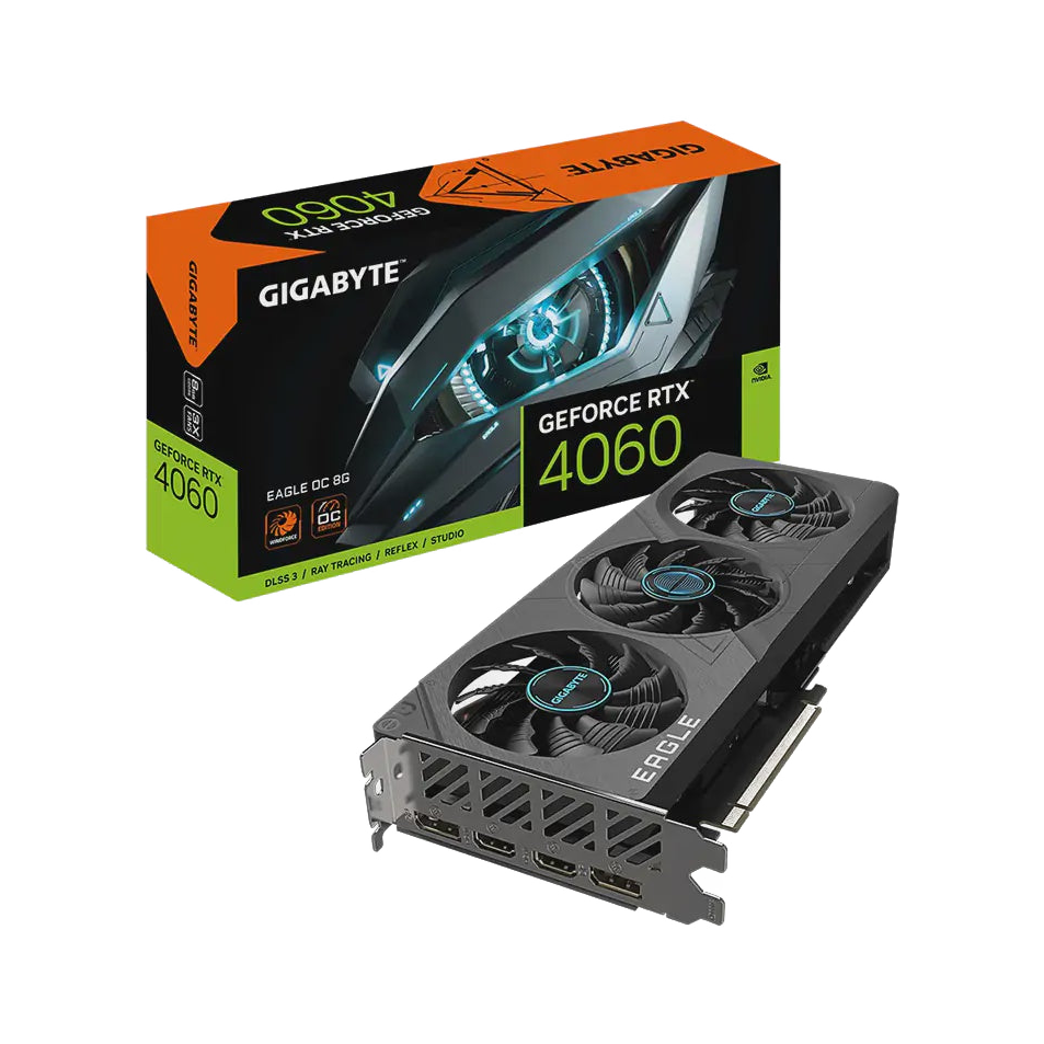 Gigabyte GeForce RTX 4060 Eagle OC 8G Graphics Card (GV-N4060EAGLE-OC-8GD) [PC]