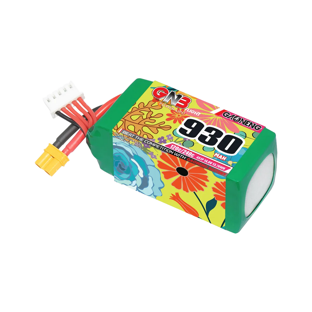 GNB 930mAh 14.8V 4S 120C XT30 LiPo Battery [DG]