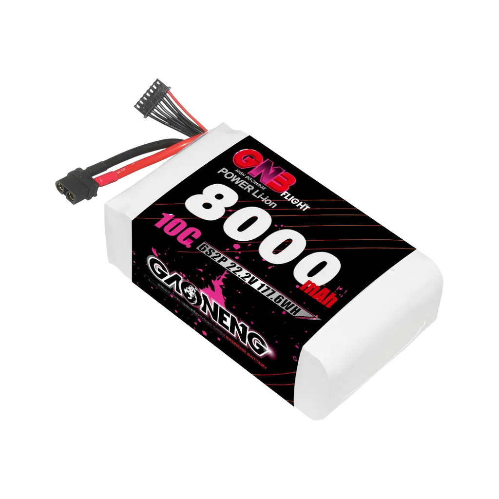GNB 8000mAh 22.2V 6S2P 10C XT60 Li-ion Battery (Samsung 21700 Cells) [DG]