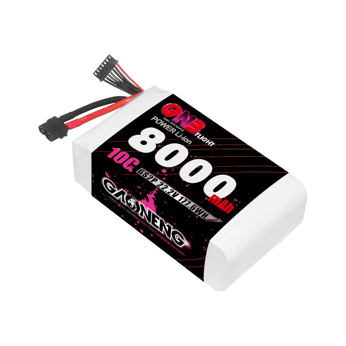 GNB 8000mAh 22.2V 6S2P 10C XT60 Li-ion Battery (Samsung 21700 Cells) [DG]