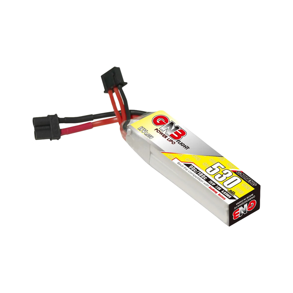 GNB 530mAh 7.6V 2S 90C XT30 LiHV Battery Long Type [DG]