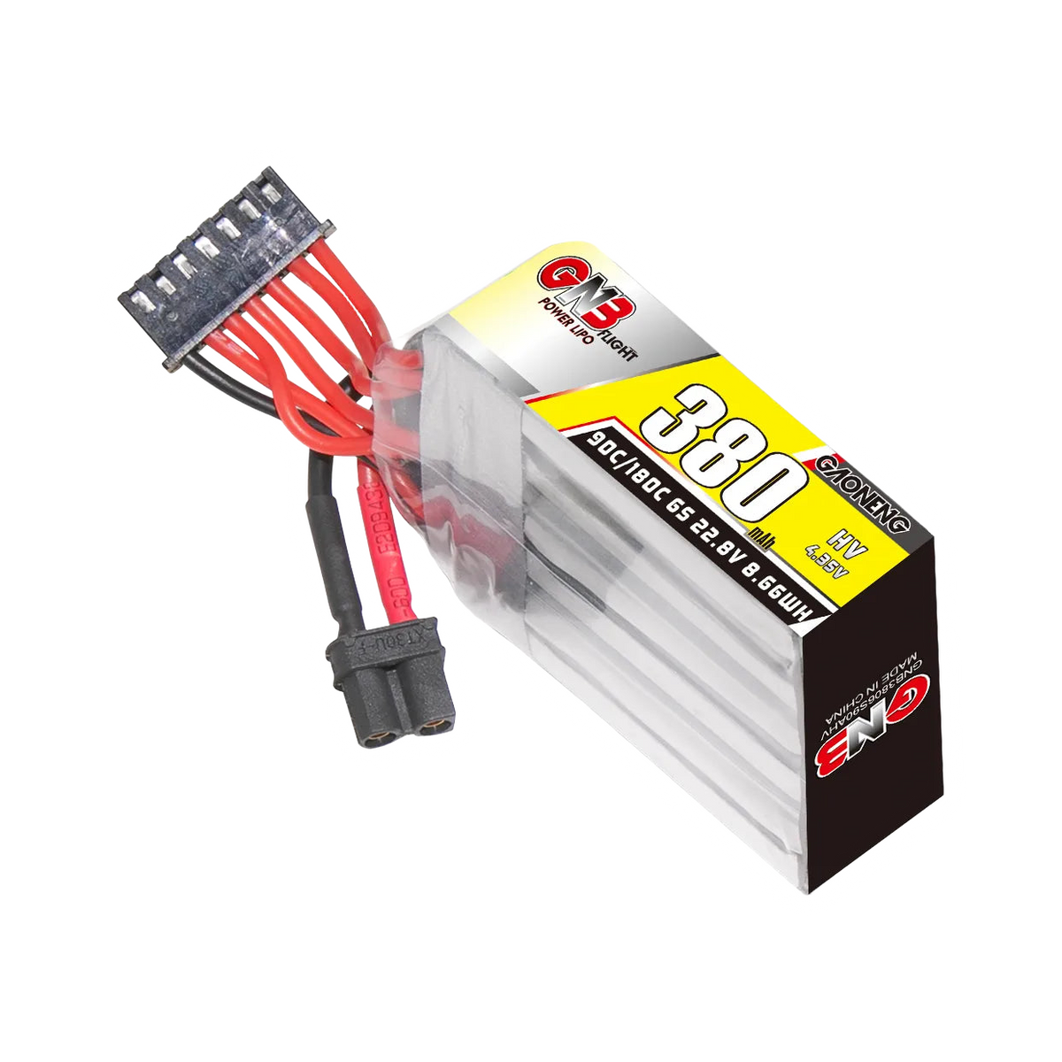 GNB 380mAh 22.8V 6S 90C XT30 LiHV Battery [DG]