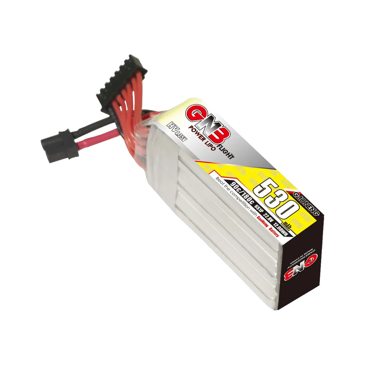 GNB 530mAh 22.8V 6S 90C XT30 LiHV Battery Long Type [DG]