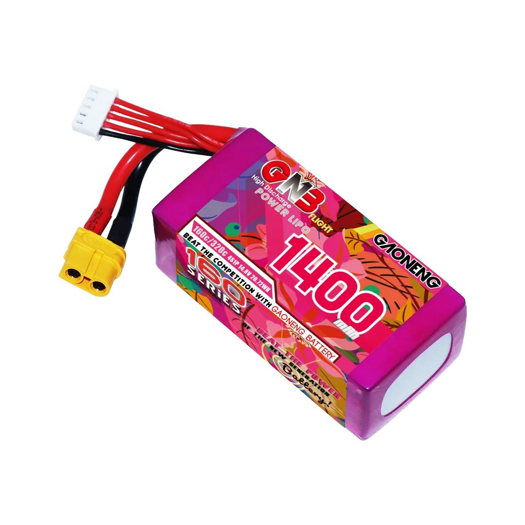 GNB 1400mAh 14.8V 4S 160C XT60 LiPo Battery [DG]