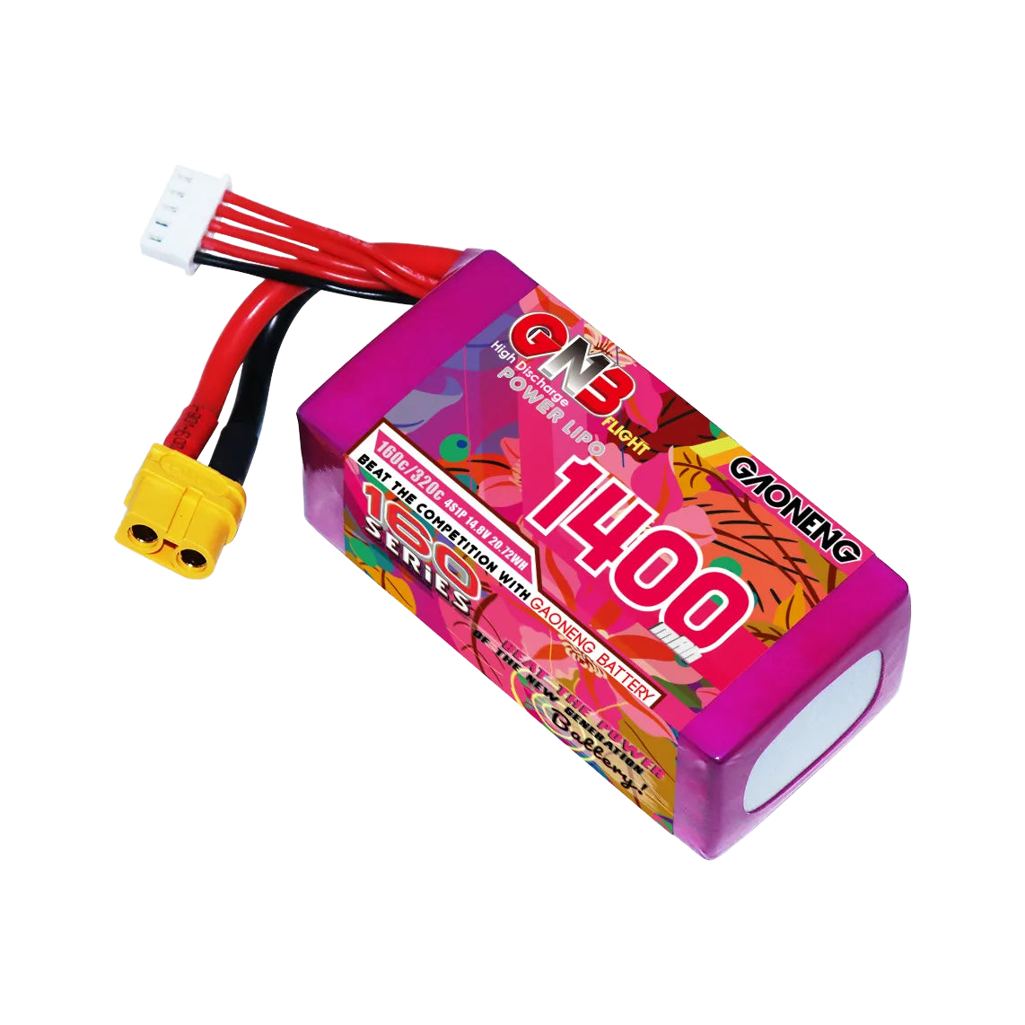 GNB 1400mAh 14.8V 4S 160C XT60 LiPo Battery [DG]