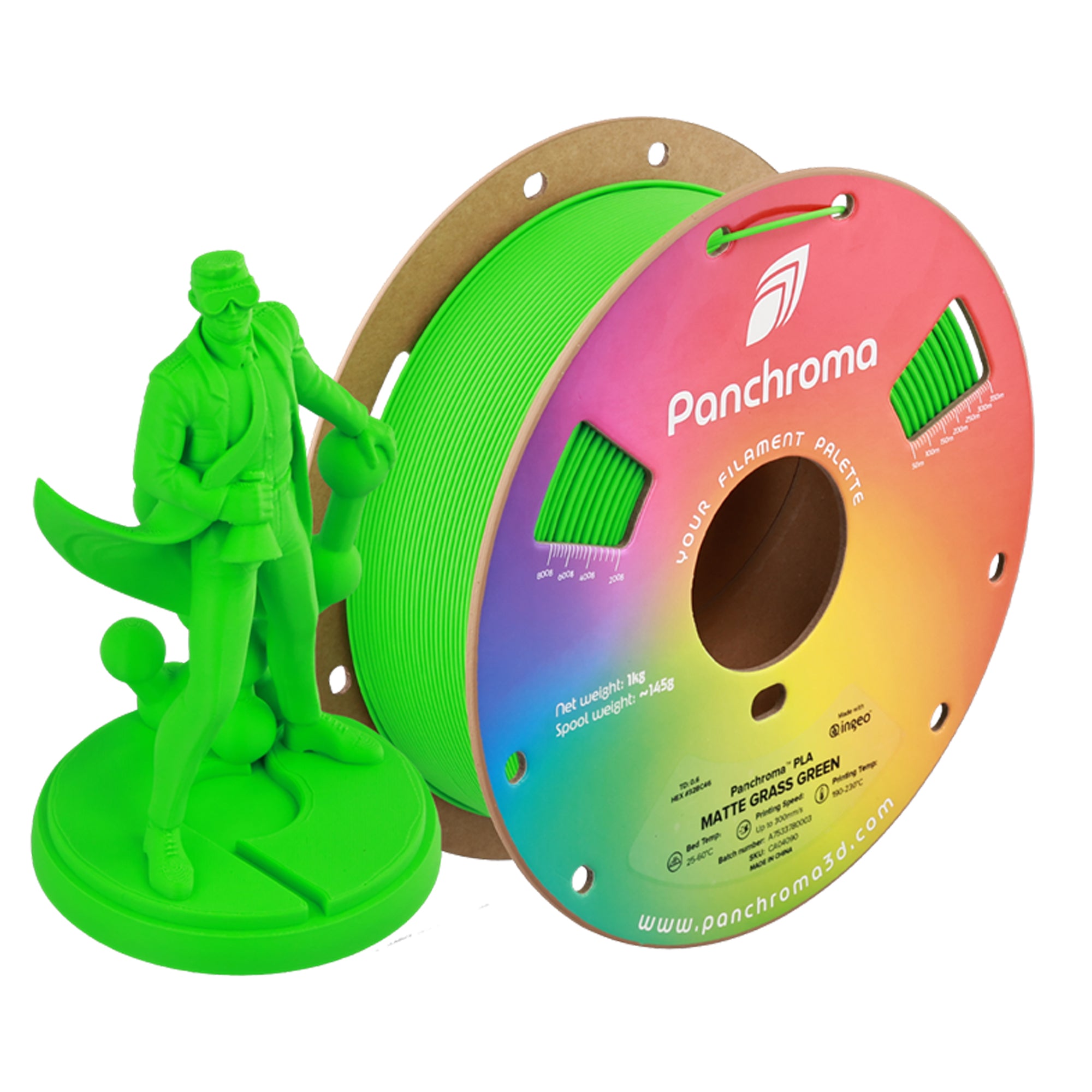 Panchroma Matte PLA Filament 1.75mm 1kg ( Formerly Polymaker PolyTerra PLA)