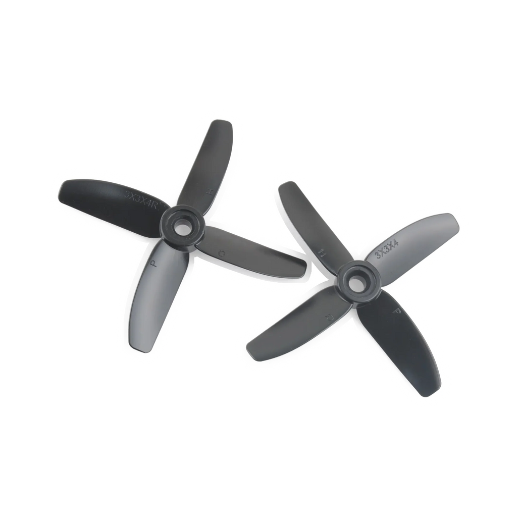 HQProp 3x3x4 black propellers - transparent dark mode image