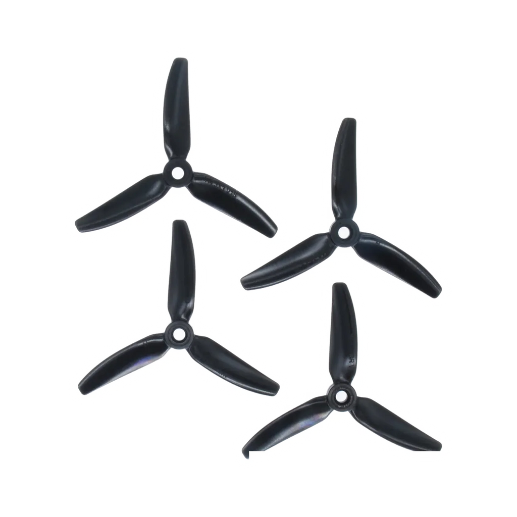 HQProp 4x4.3 black propellers - transparent dark mode image 1