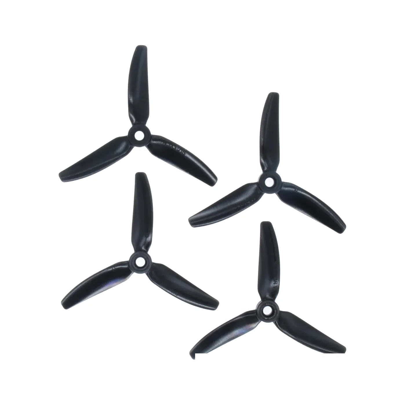 HQProp 4x4.3 black propellers - transparent dark mode image 1