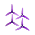 HQProp 4x4.3 purple propellers - transparent dark mode image 2