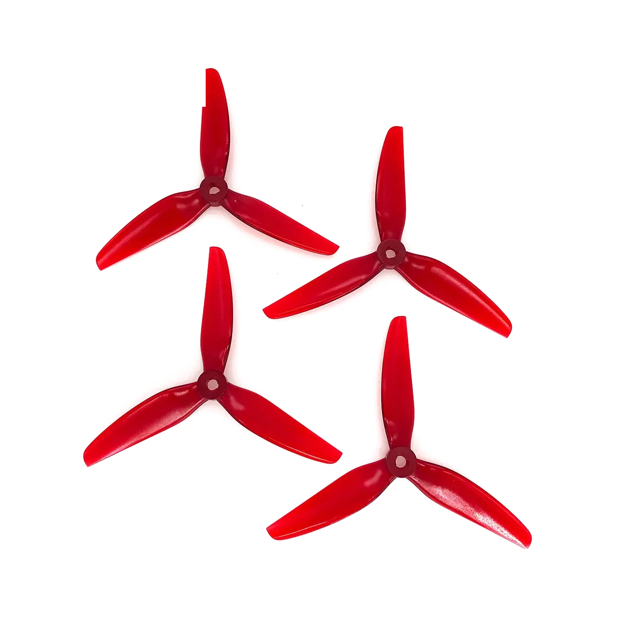 HQProp 5.1X4.6X3 Light Red propellers — dark-mode product image