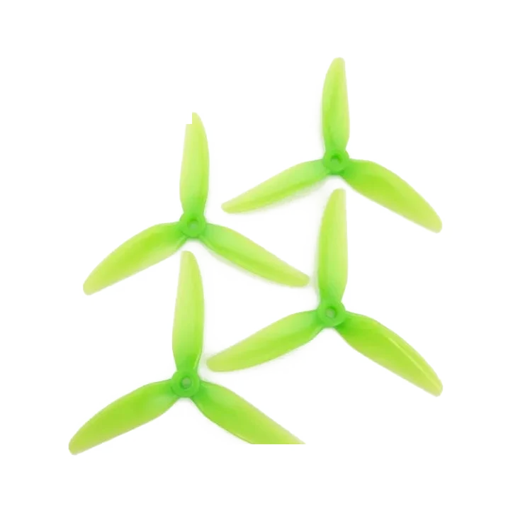 HQProp 5X5X3V1S Light Green propellers — dark-mode product image