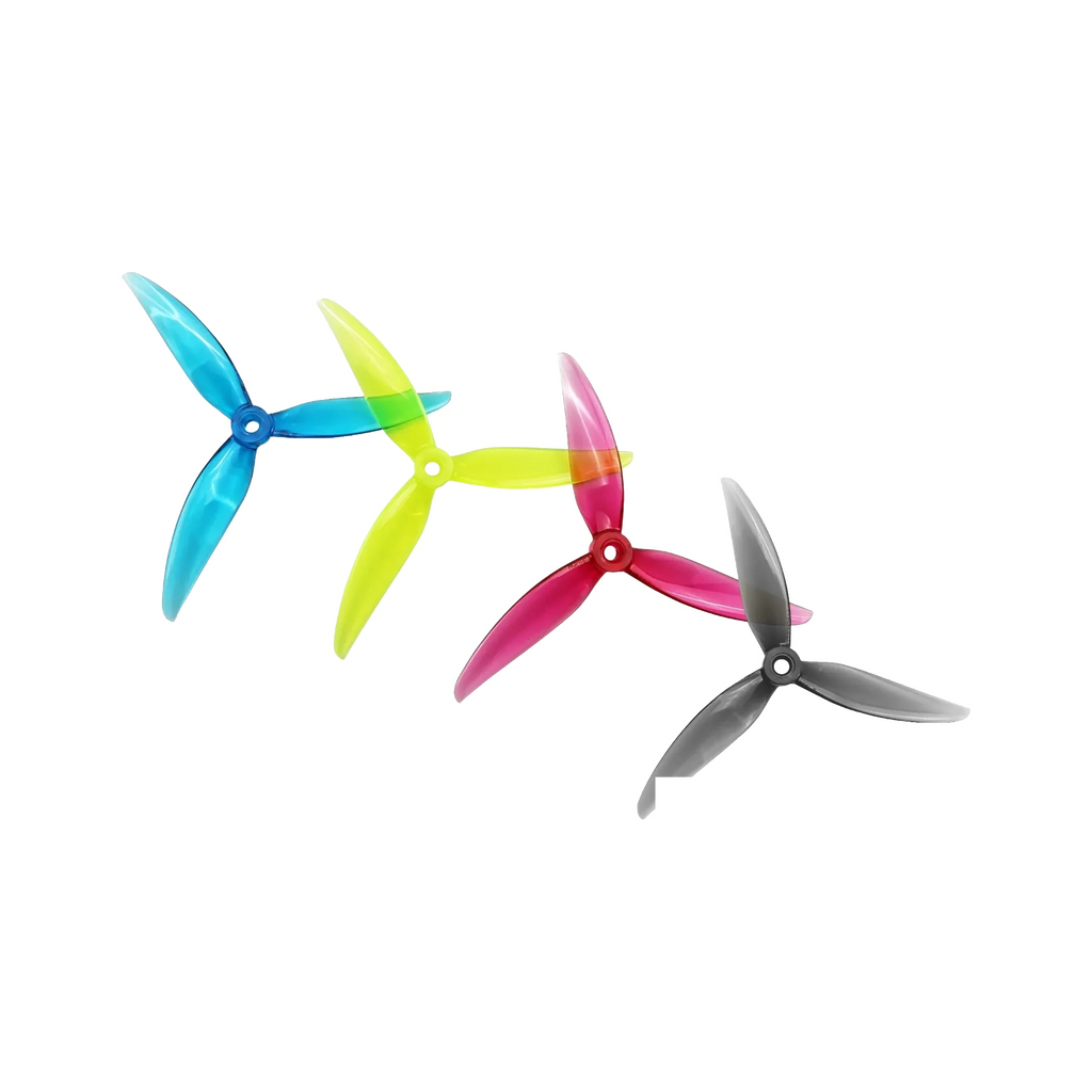 HQProp FlowerPig R29.5 assorted propellers — transparent dark-mode product image 1