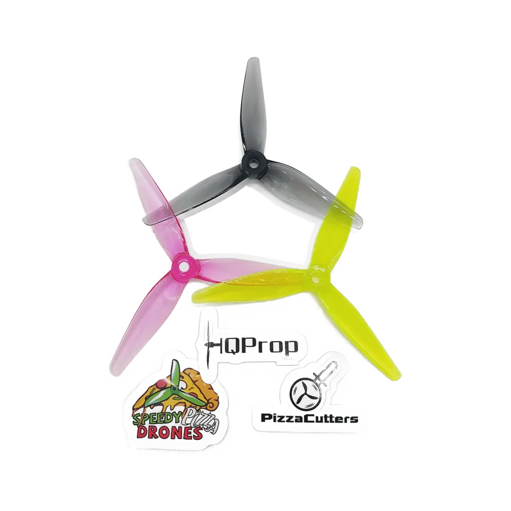 HQProp PizzaCutters 5x3.7x3 FPV Propellers (2CCW+2CW) dark mode product view 1