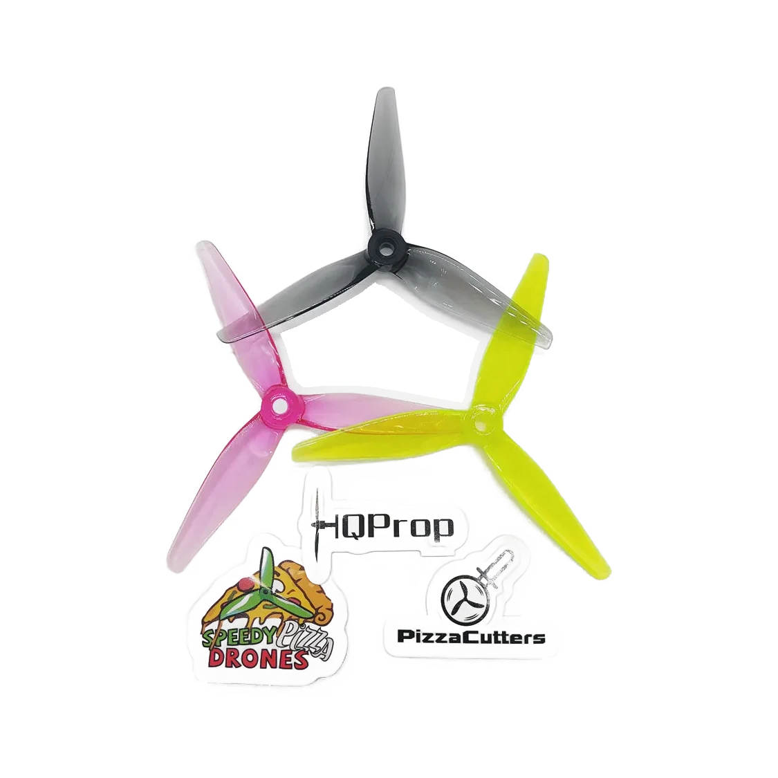 HQProp PizzaCutters 5x3.7x3 FPV Propellers (2CCW+2CW) dark mode product view 1