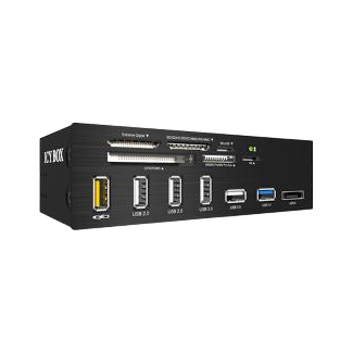 ICYBOX IB-867-A 5.25" USB 3.0 Multi Card Reader, 1x USB 3.0,4 X USB 2.0,(all internal connectors), 1x USB C, 1x Phone or tablet Charge Port ACRICY867A [PC]
