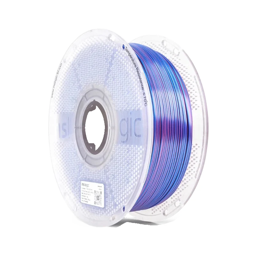 Inslogic PLA Multicolour Silk Filament 1.75mm 1kg dark mode product view 1