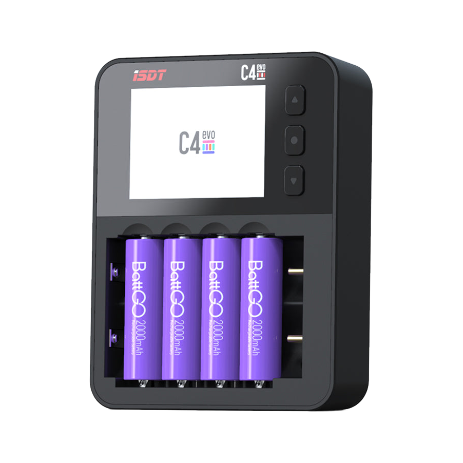 iSDT C4 Evo Cylindrical Battery Charger