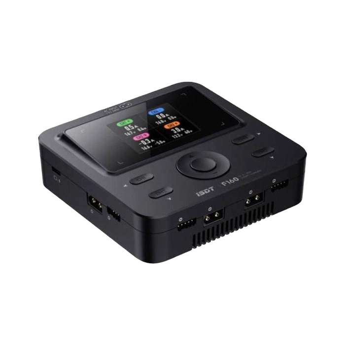 iSDT F160 smart charger dark-mode product image 2