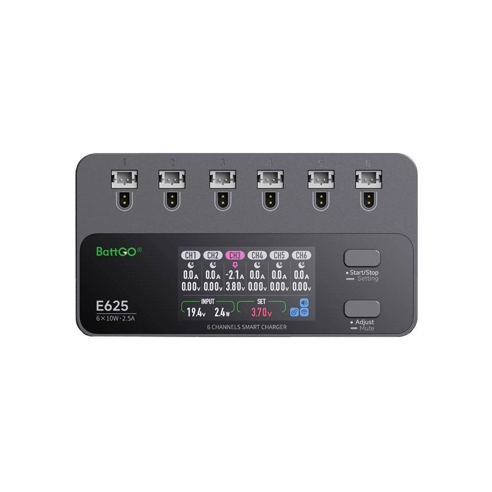 iSDT E625 10W 2.5A 1S 6-Channel Smart Charger