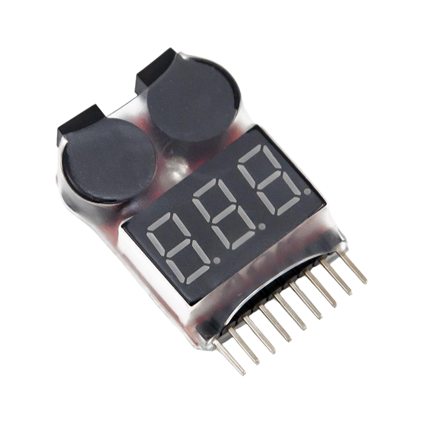 Lipo Battery Low Voltage Tester 1S-8S Buzzer Alarm
