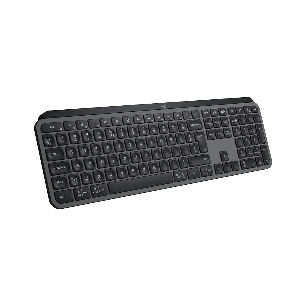 Logitech MX Keys S Wireless Keyboard – dark mode image 1