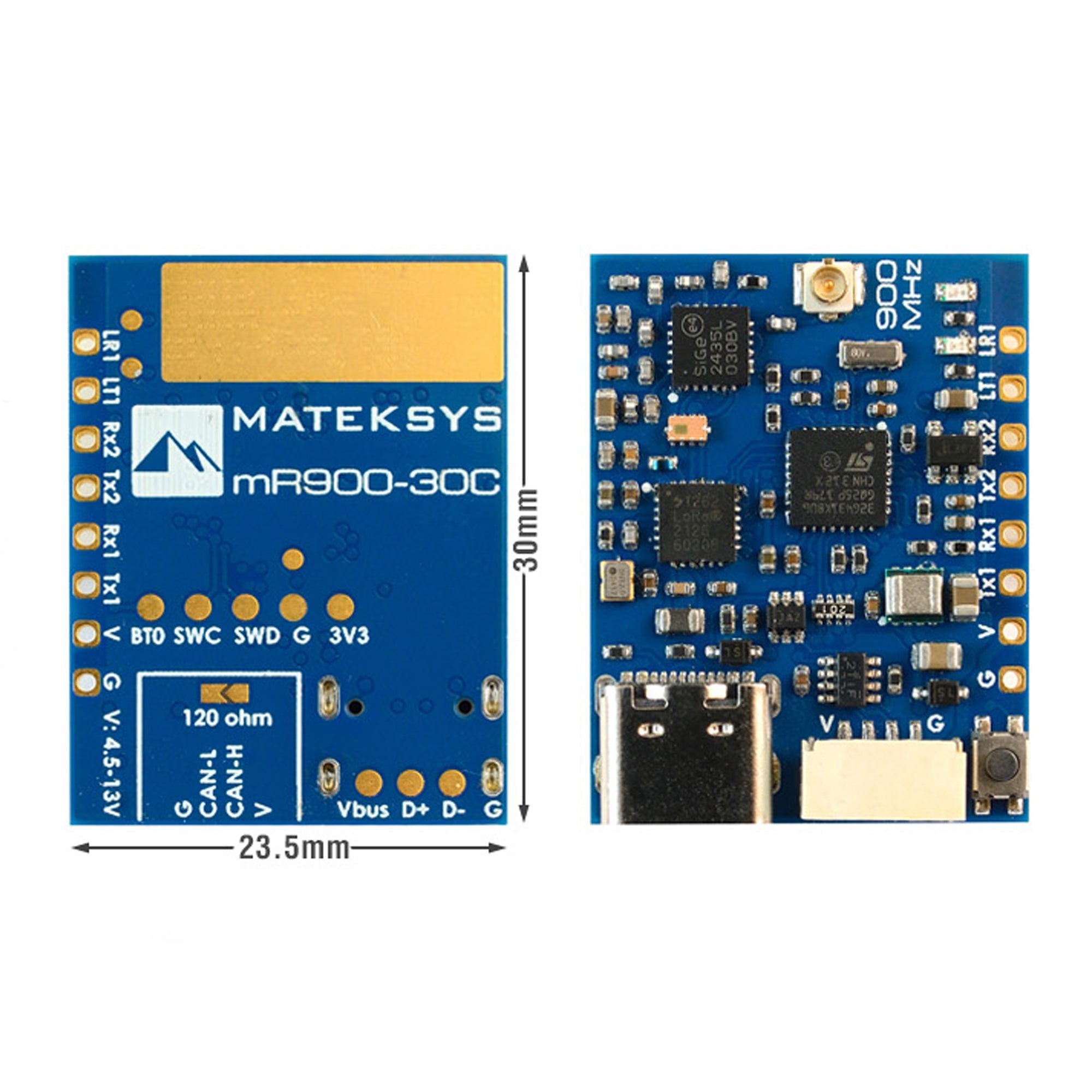 Matek mLRS MAVLink 900M CAN Receiver MR900-30C